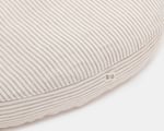 striped linen cover for wool mattress for stokke