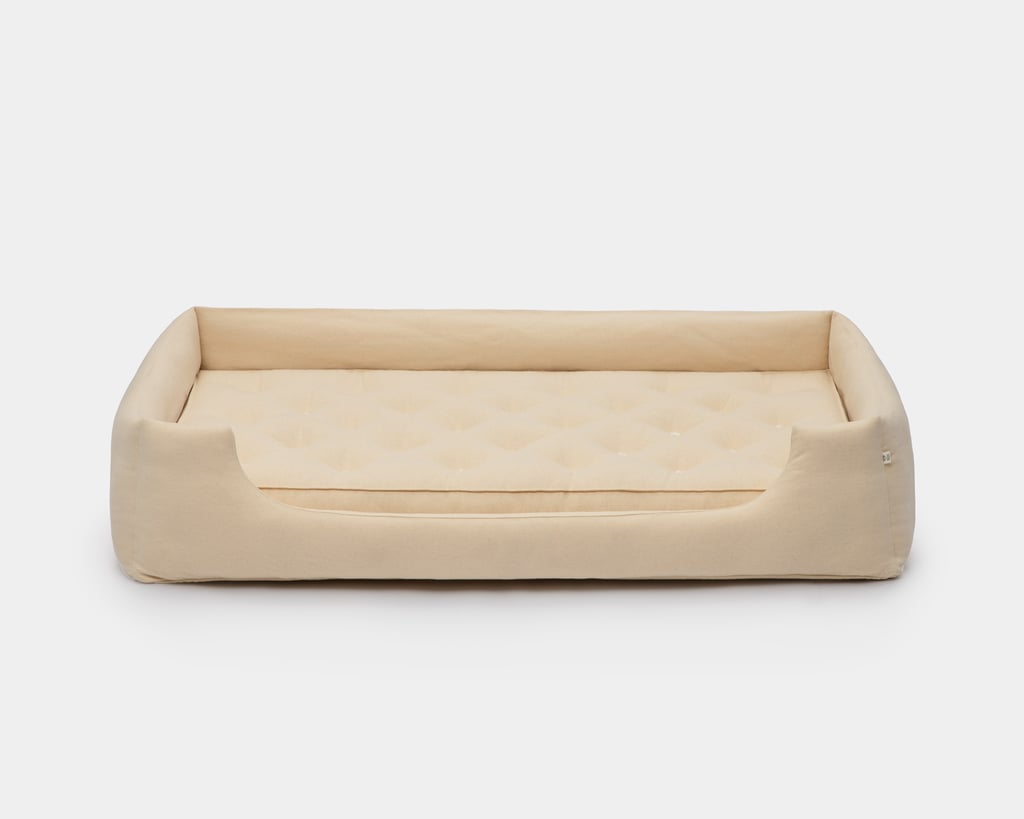 wool montessori bed with boards
