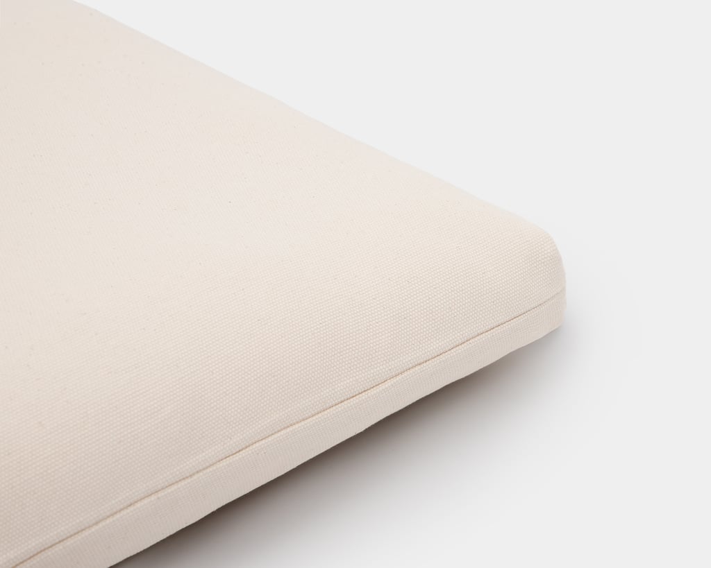 wool seat cushion with cover detail