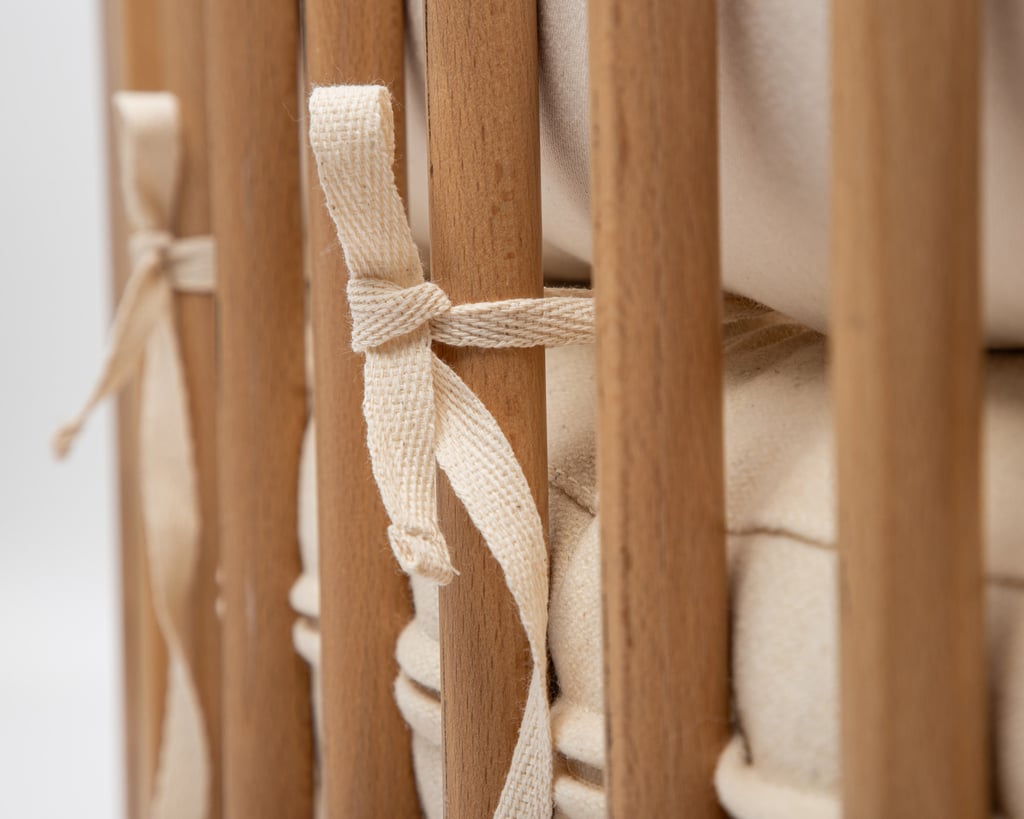 home of wool bed snake pillow with ties to crib