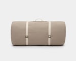 wool floor sleeping mat with cotton caring strap