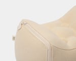 Wool knee pillow without pillowcase detail