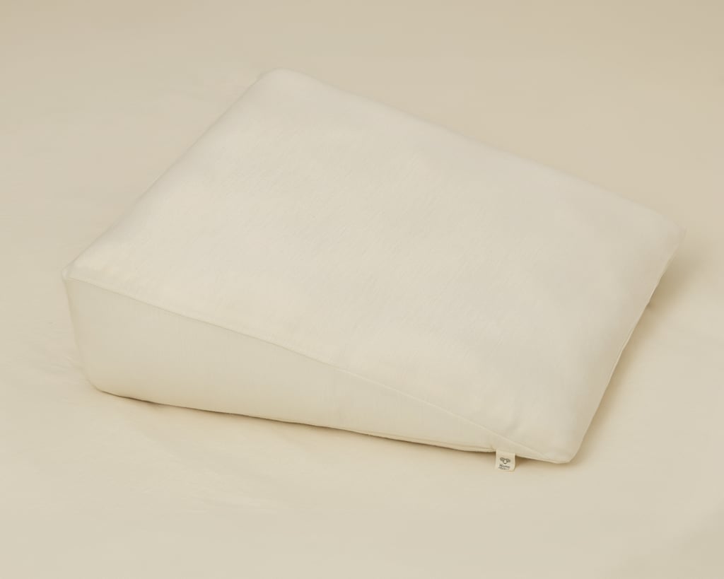wool wedge pillow with merino pillowcase