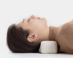 girl on home of wool pillow with neck support