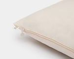 wool pillow in 100% organic cotton fabric