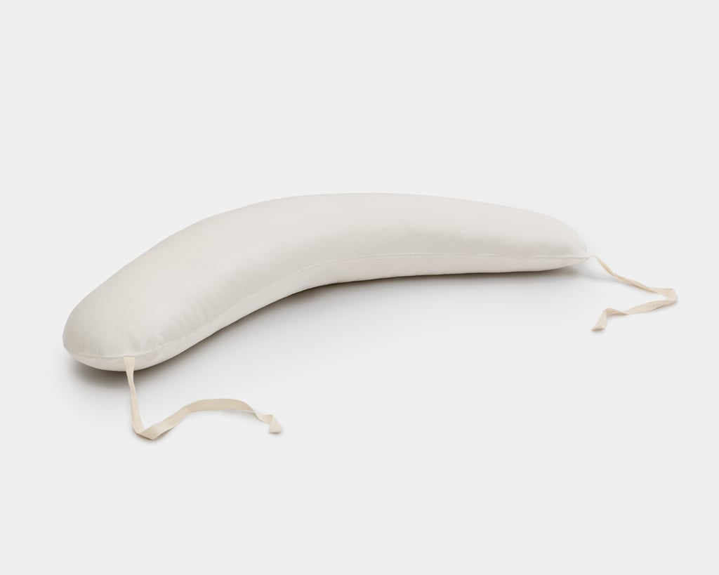wool nursing pillow and optional silk cover with ties