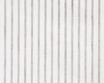 linen fabric with thin grey stripes close up