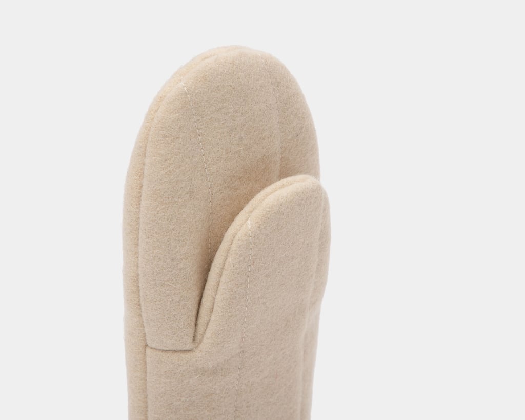 Wool oven mitts