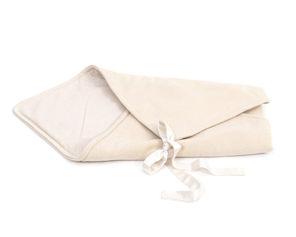 home of wool saddle baby blanket folded