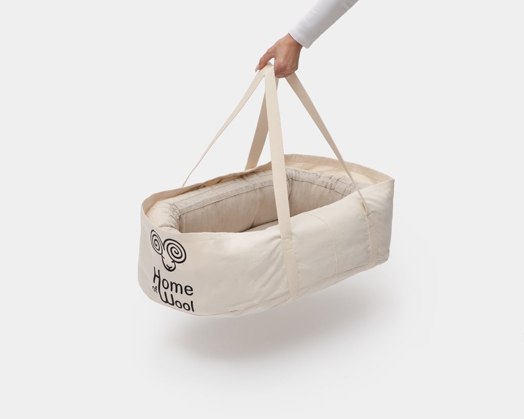 wool baby nest from 100% virgin wool and carry bag