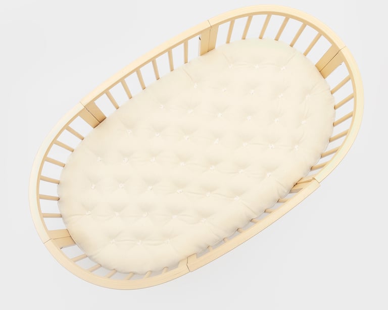 Hogar del colchón de lana para la cuna Stokke Sleepi.