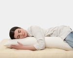 Wool body pillow with person
