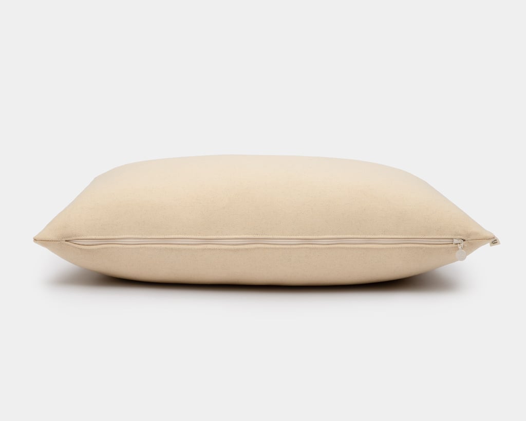 front photo of home of wool pillow in 100% Virgin wool fabric
