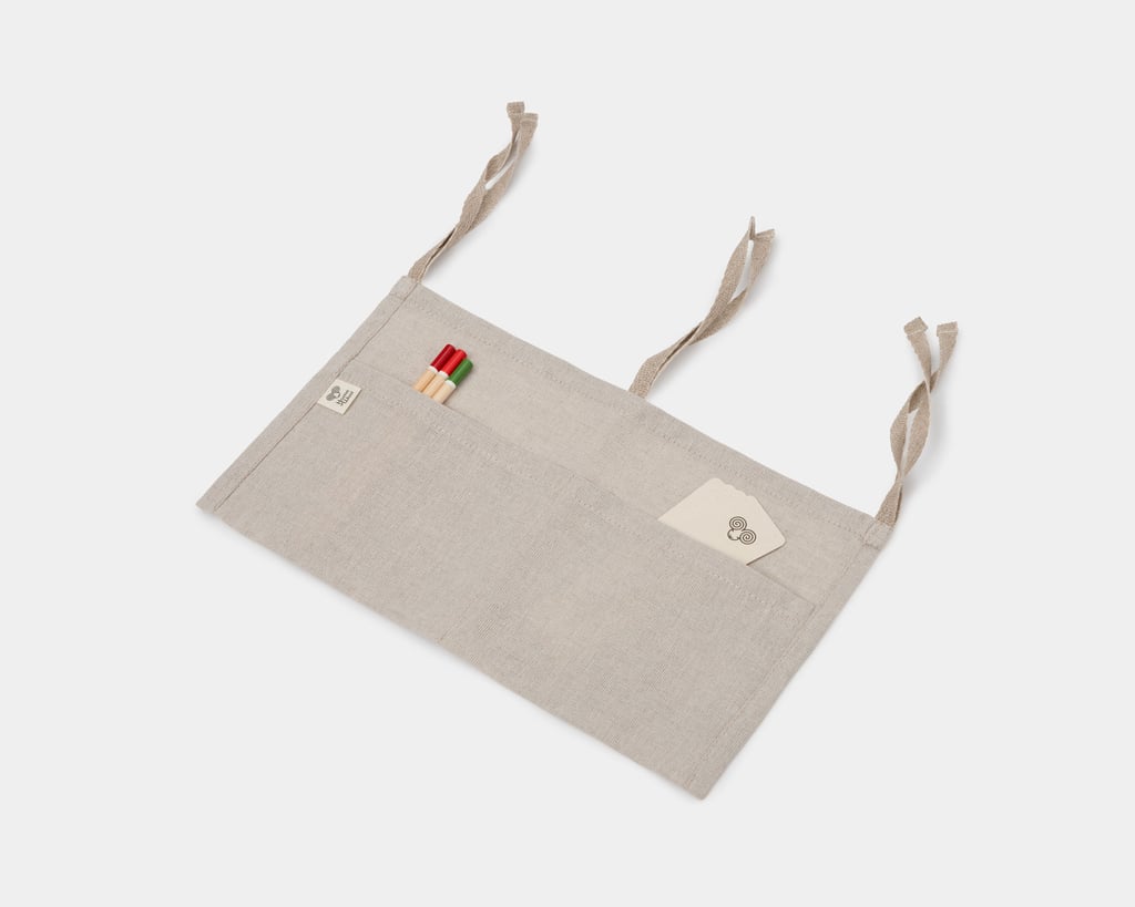 linen hanging storage bag with ties