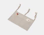 linen hanging storage bag with ties