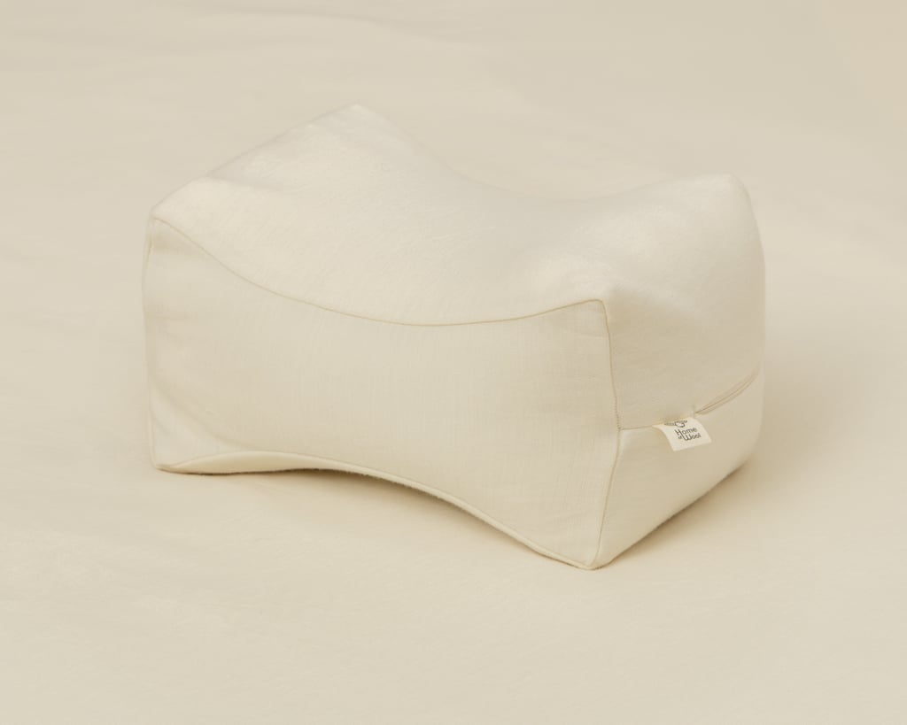 wool knee pillow with merino wool pillowcase