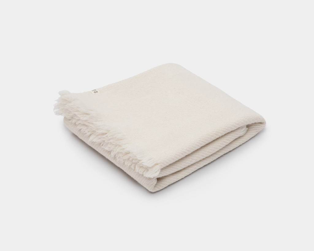 folded fine merino wool blanket