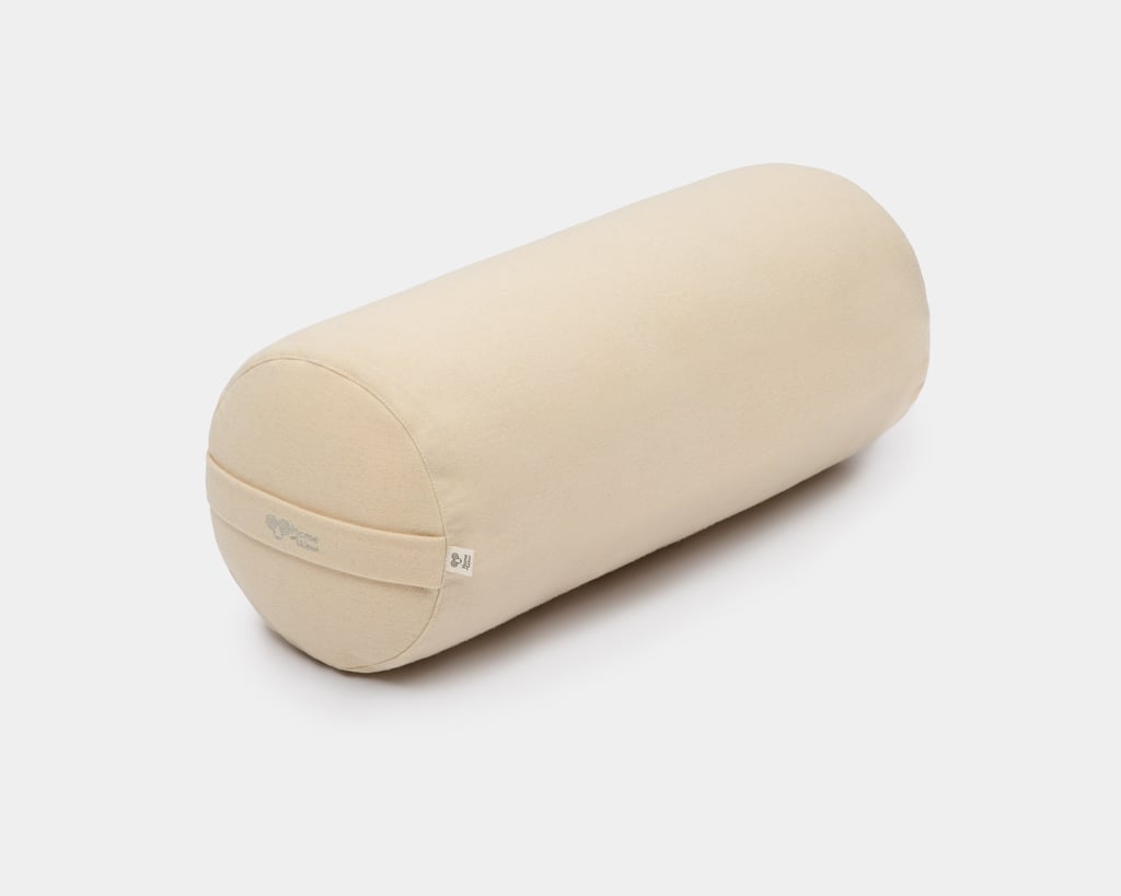 home of wool yoga bolster in 100% virgin wool fabric