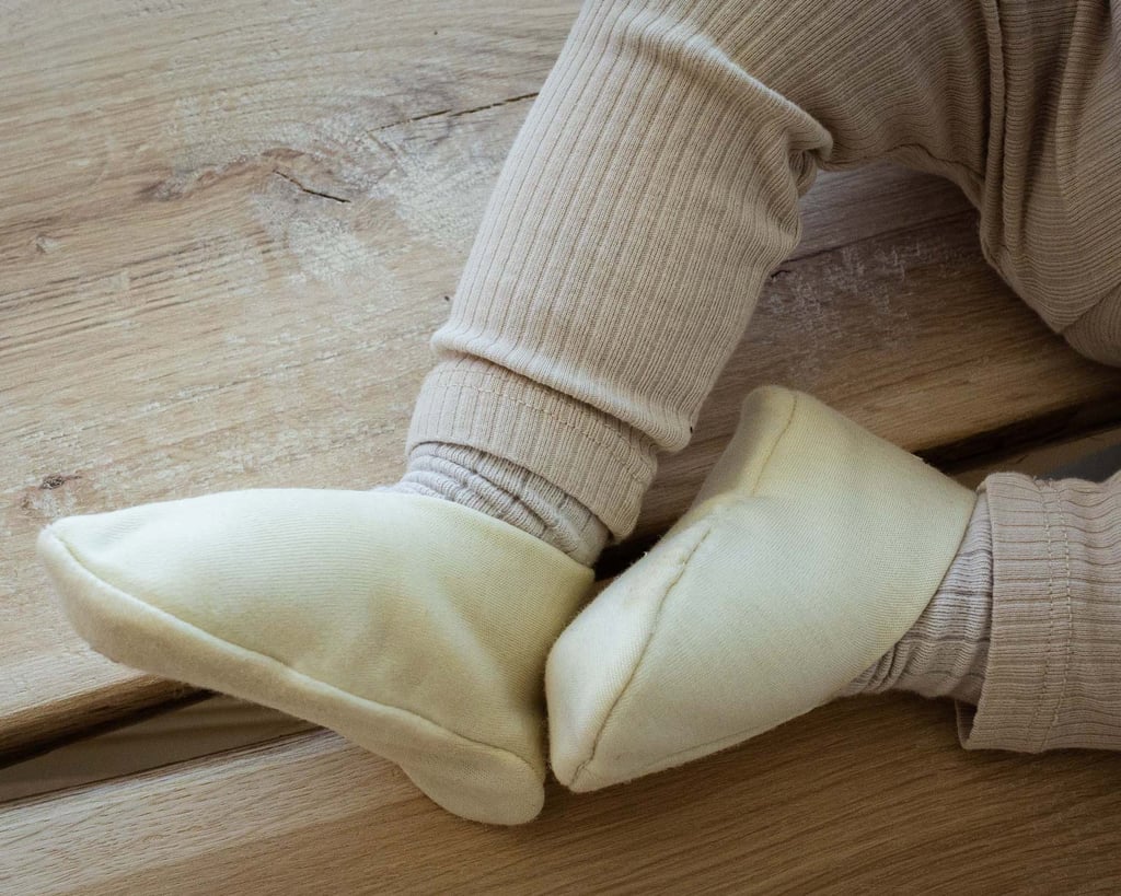 100% merino wool baby slippers