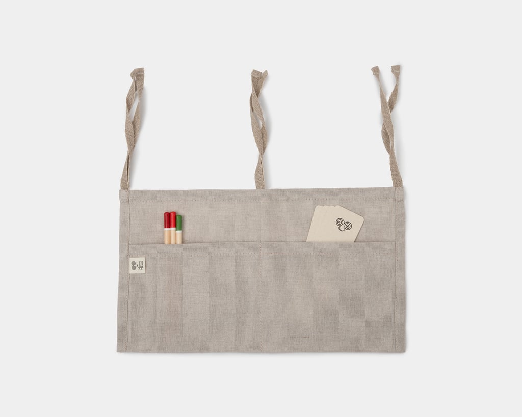 linen hanging storage bag with ties
