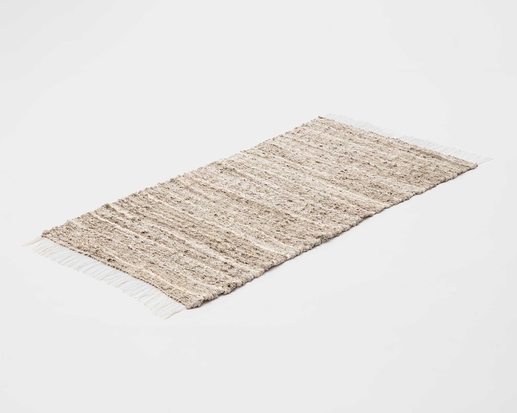 handwoven linen area rug