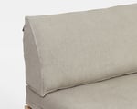 triangular back cushion from 100% textured linen