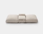 side and back wool sleeping pillow with extensions for the neck