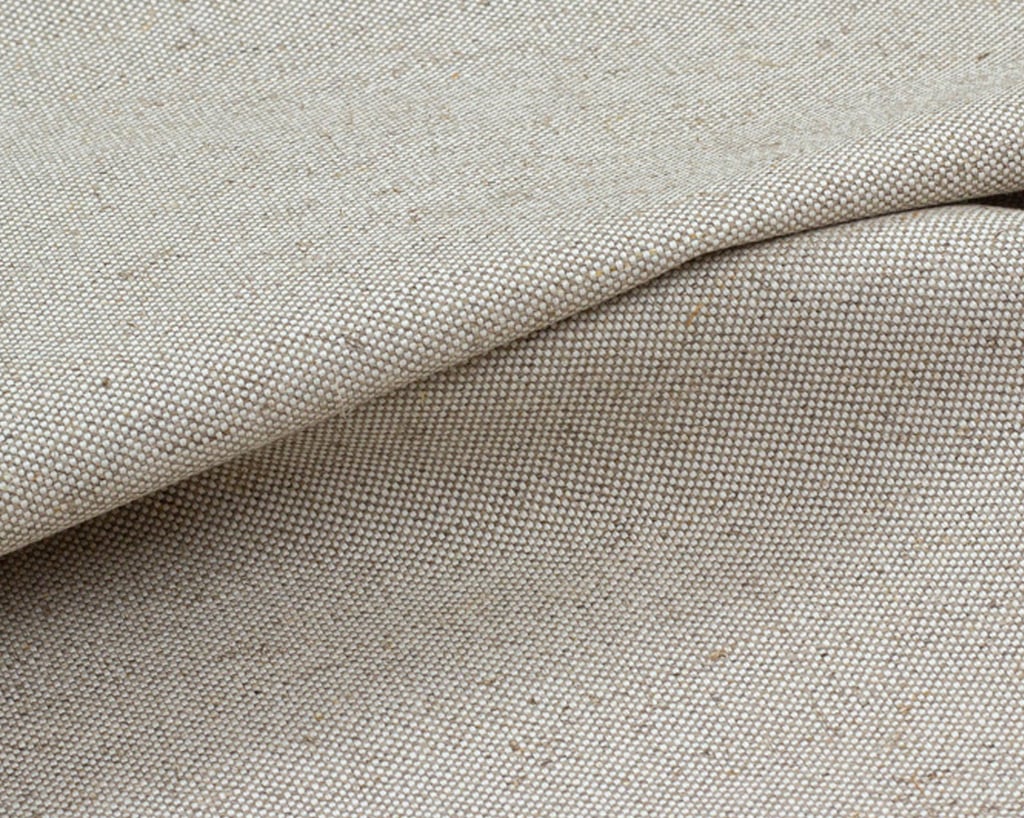 lähikuva 62% pellava- ja 38% puuvillaseoskankaan taitos