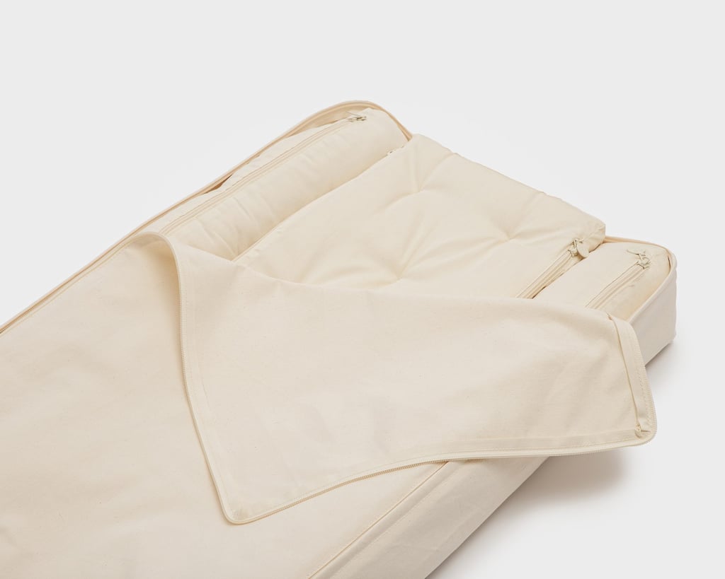 hjemmebane af uld baby puslepude med lynlås og aftageligt betræk