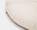 Wool papasan cushion in 100%oragnic cotton detail
